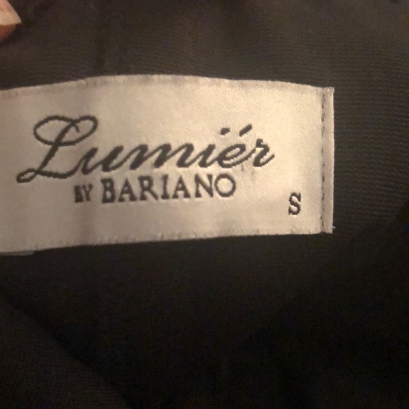 Bariano Lumiér Strapless net floral over black-S - Picture 7 of 8